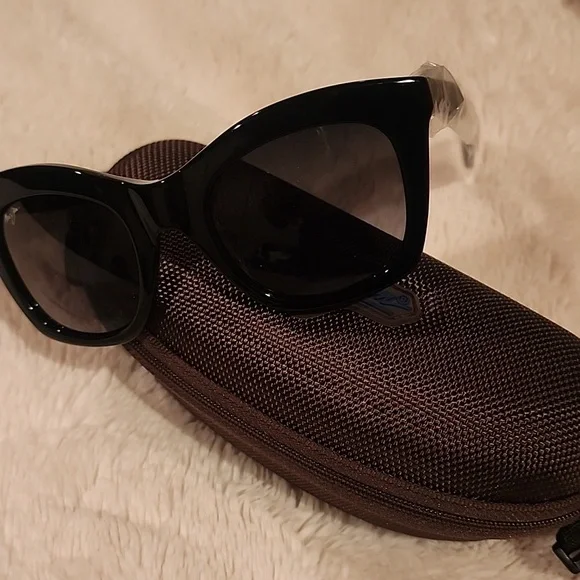 NIB Maui Jim Coco Palms 720Polarized Black Sunglasses display picture 1